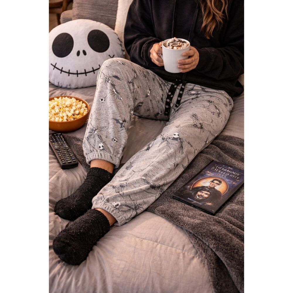 Disney Nightmare Before Christmas Sleep Pants M Jack Skellington Lounge Cozy